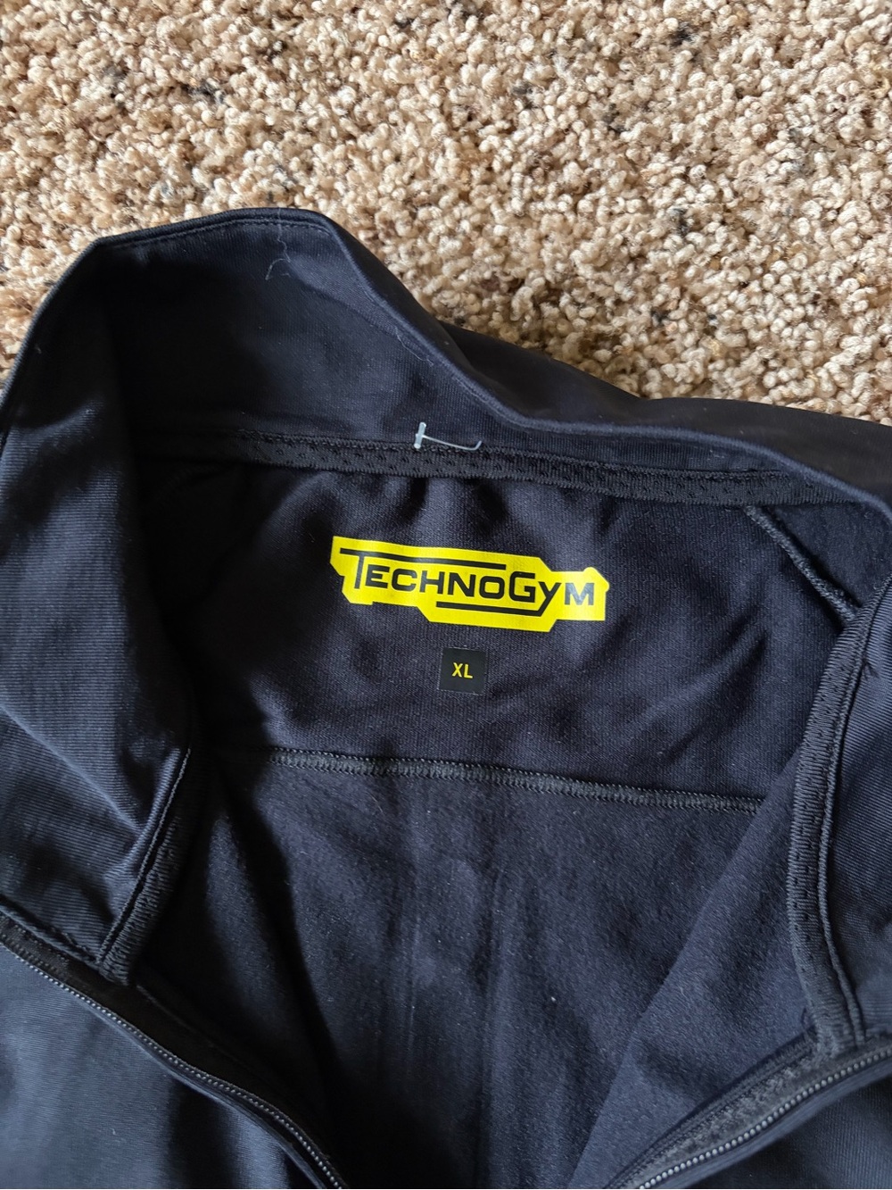 Men's Black Performance Zip-Up Jacket - Picture 3 of 4